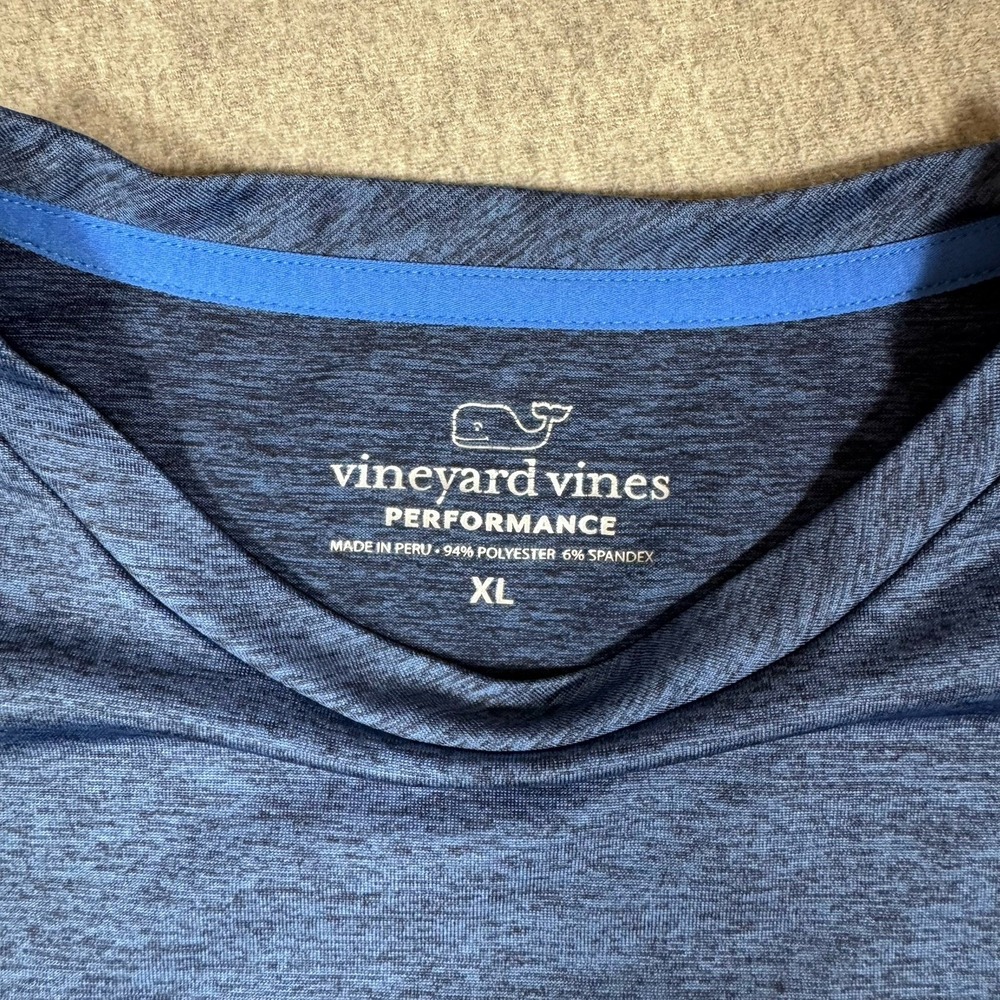 VINEYARD VINES  Performance Men's USA Hockey Long Sleeve Blue Shirt Size XL - Picture 4 of 7